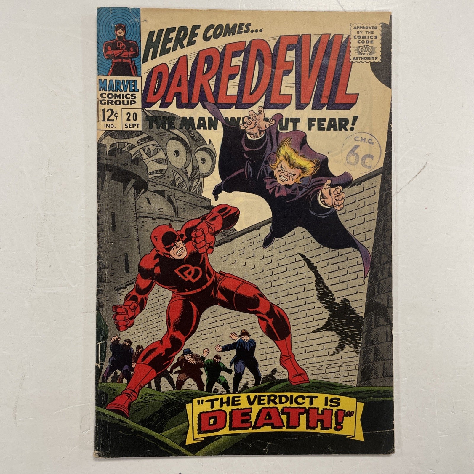 Daredevil #20 1966 VG+ Pence Stamp0