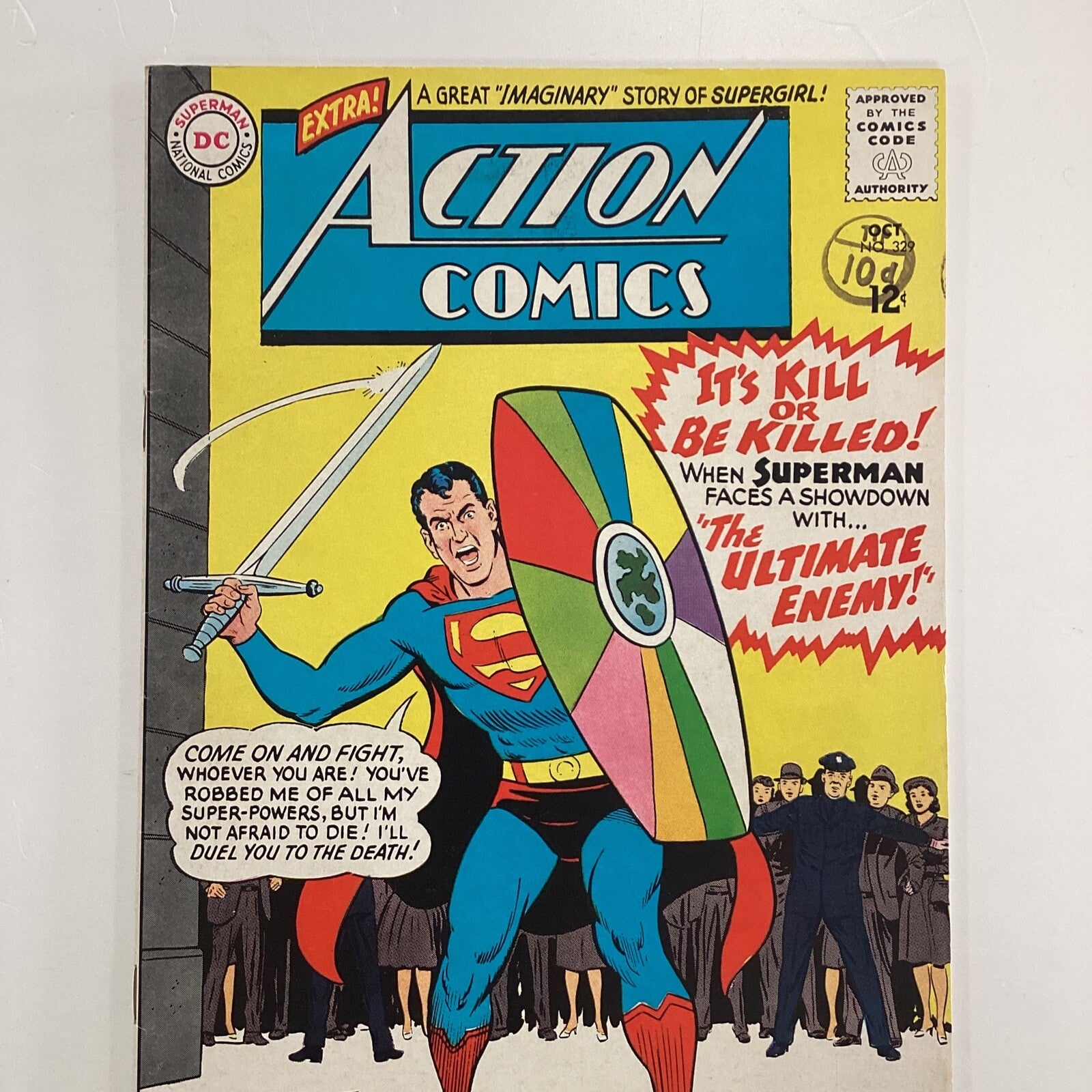 Action Comics #329 1965 FN+ Pence Stamp1