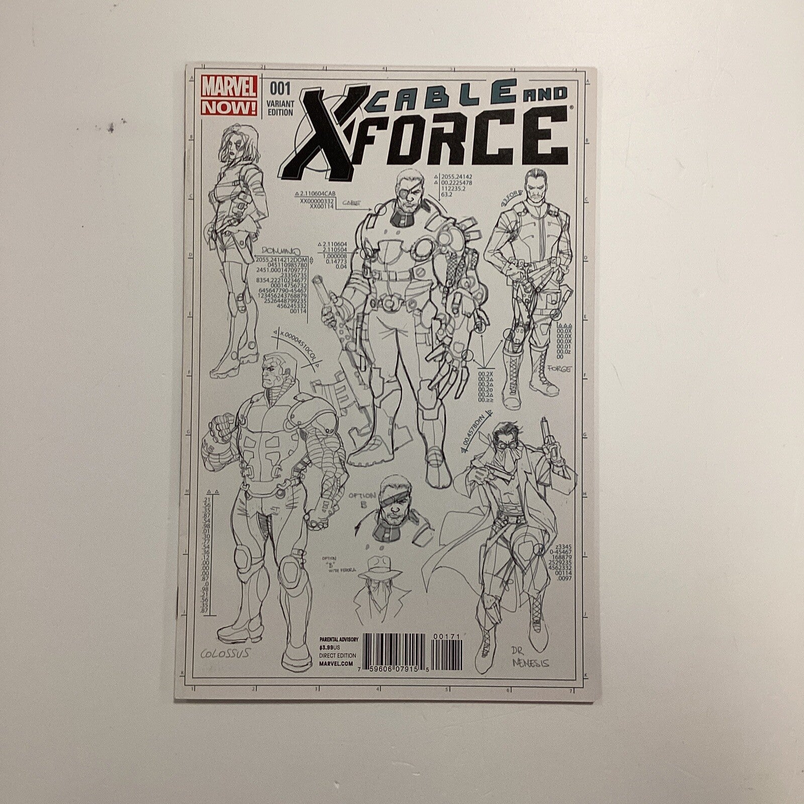 Cable And X-force #1 2013 NM 1:50 Larroca Design Variant0