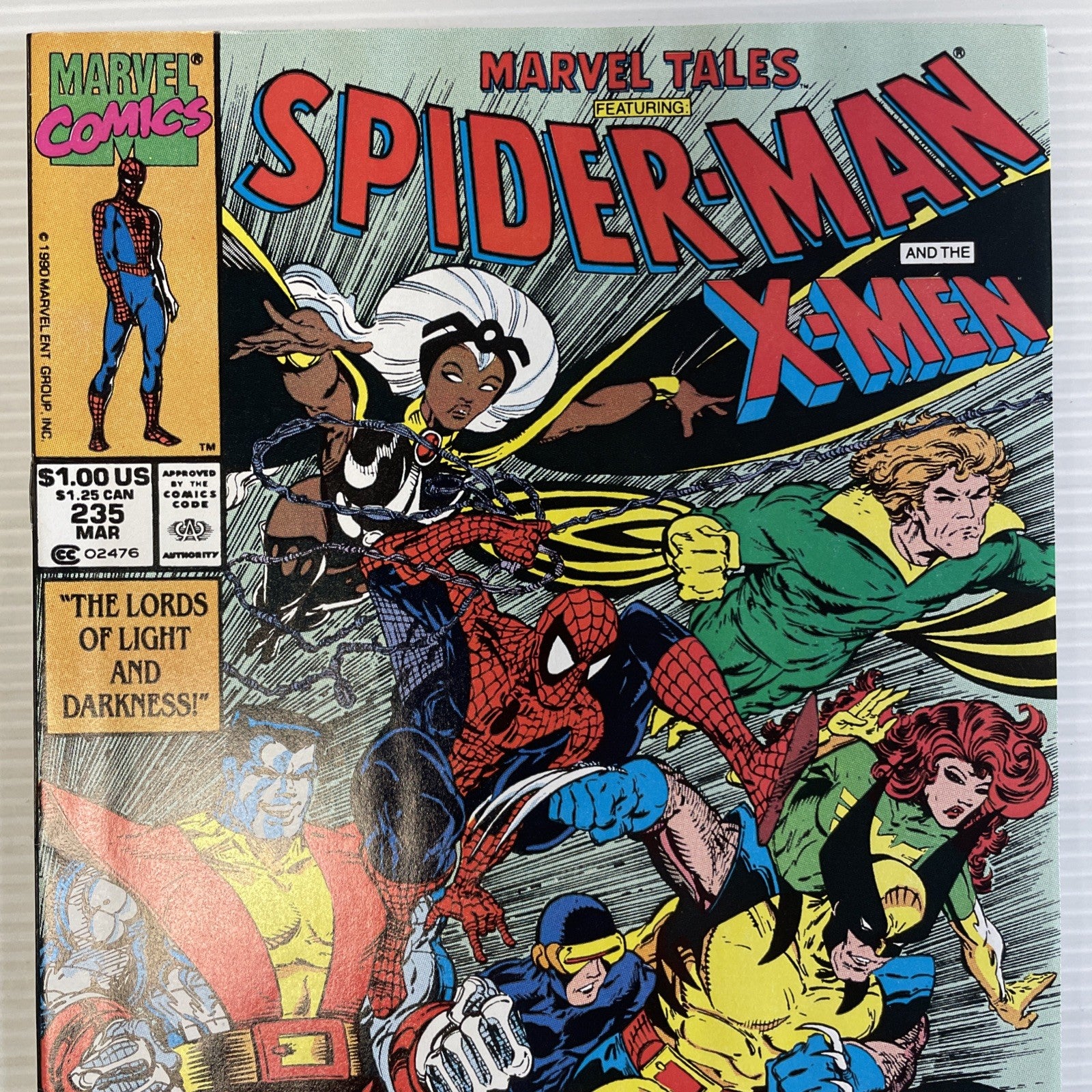 Marvel Tales #235 1990 VF Spider-Man & X-Men Newsstand **Small hole in spine1