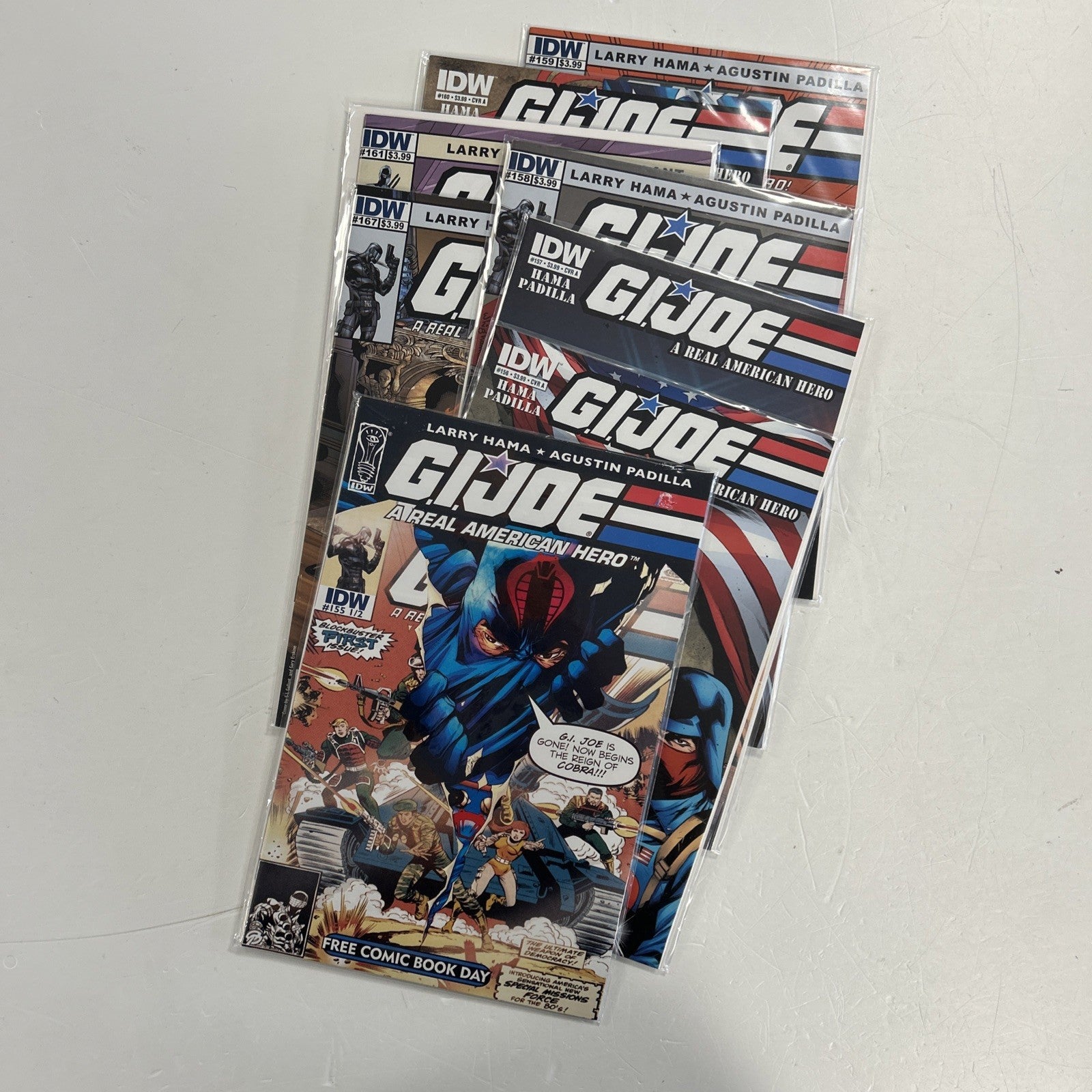 GI Joe  #155 -161 & #167 2010 IDW0