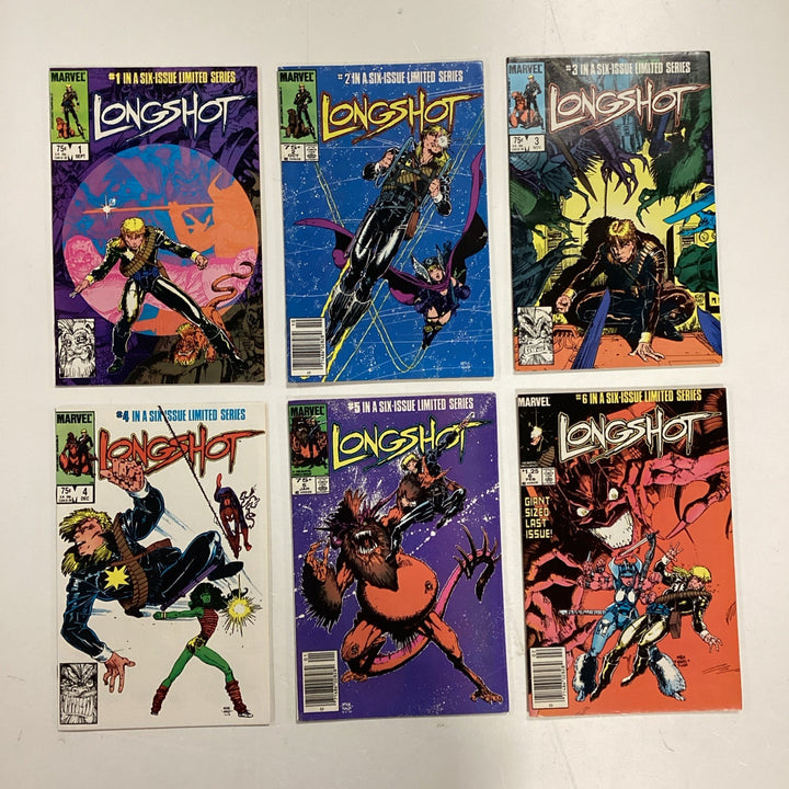 Longshot #1-6 1985 mid grades 1st Appearance Longshot0