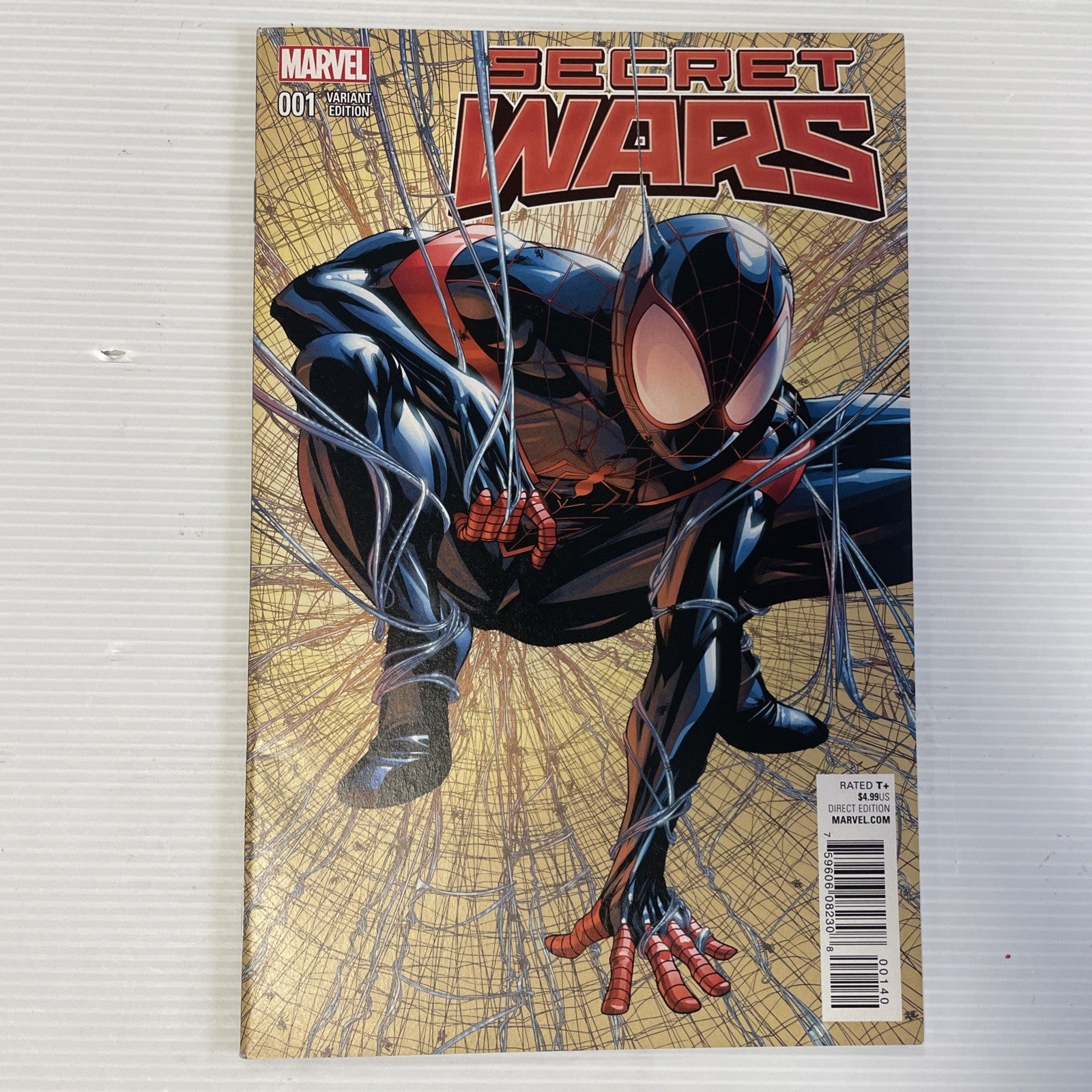 Secret Wars #1 2015 VF McKone Miles Morales Todd McFarlane Spider-Man #1 Homage0