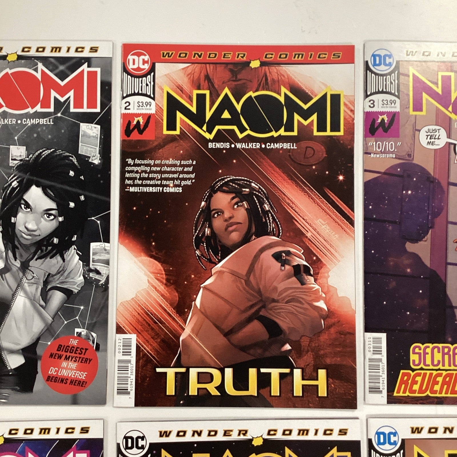 Naomi #1-6 2019 NM Complete Set #1 - 3rd Print, #2 - 2nd Print2