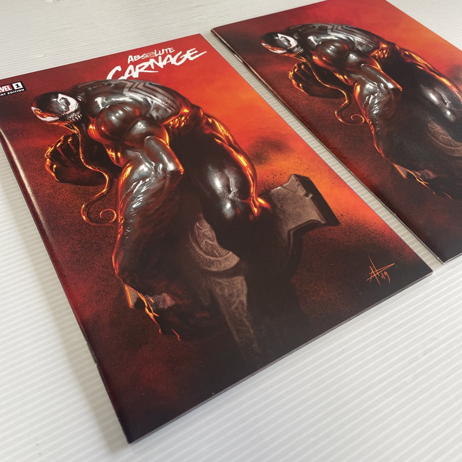 Absolute Carnage #1 2019 NM Gabriele Dell’Otto Venom Trade & Virgin Variant7