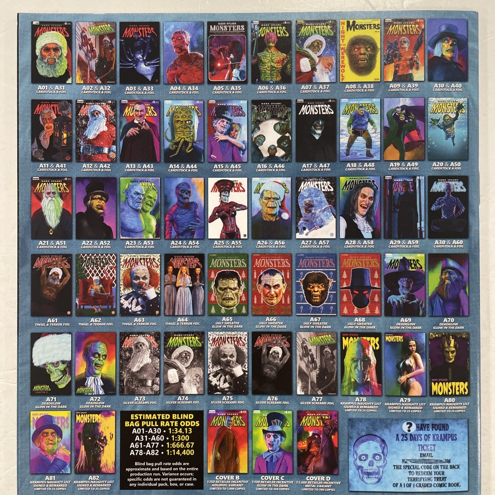 Mark Spears Monsters #8 2025 NM Virgin Cover A19 1:34 Blind Bag Ratio5