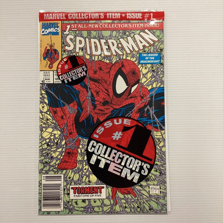 Spider-man #1 1990 NM Torment Colour Variant (Silver Web) Bagged