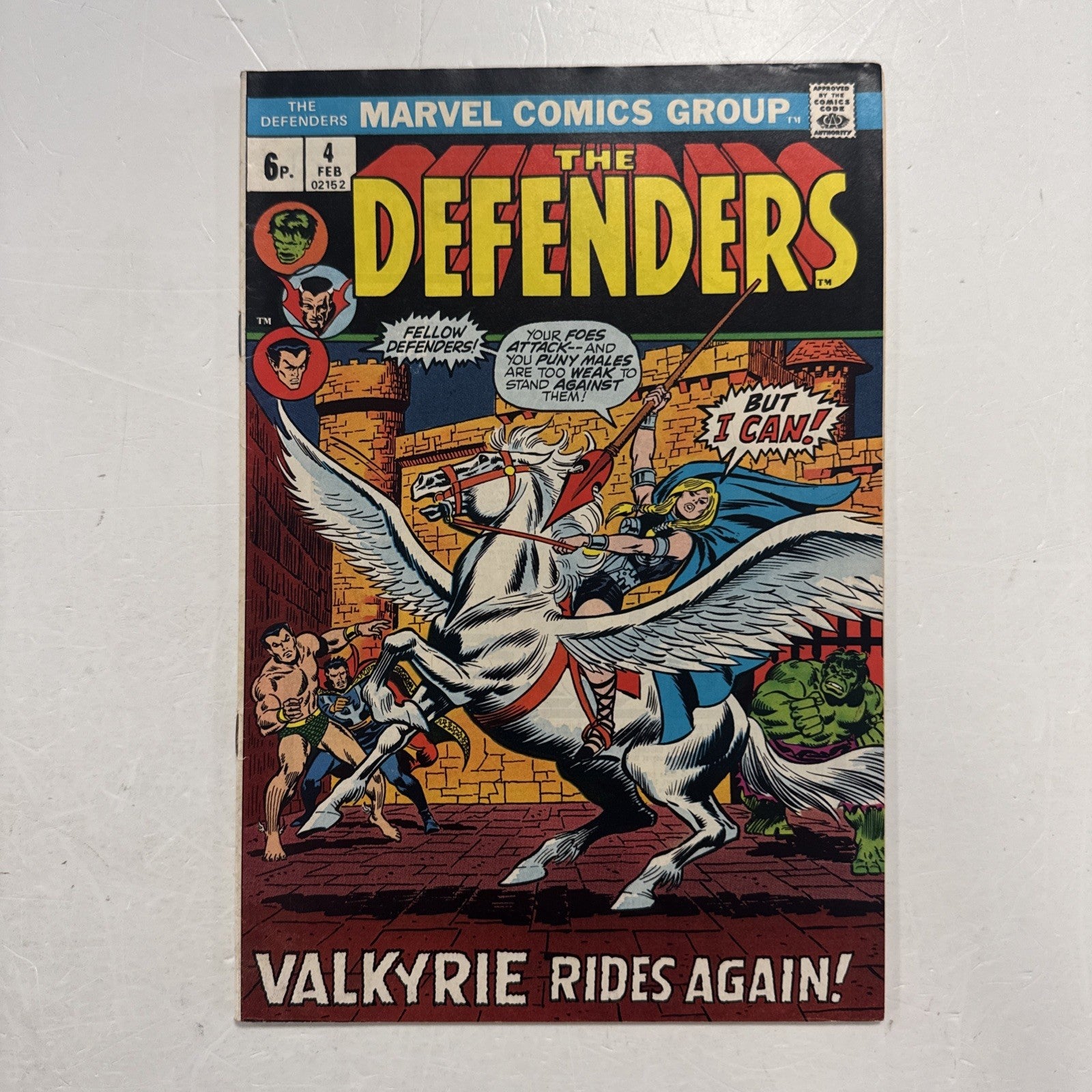 Defenders #4 1973 FN Valkyrie Joins Defenders Pence Copy0