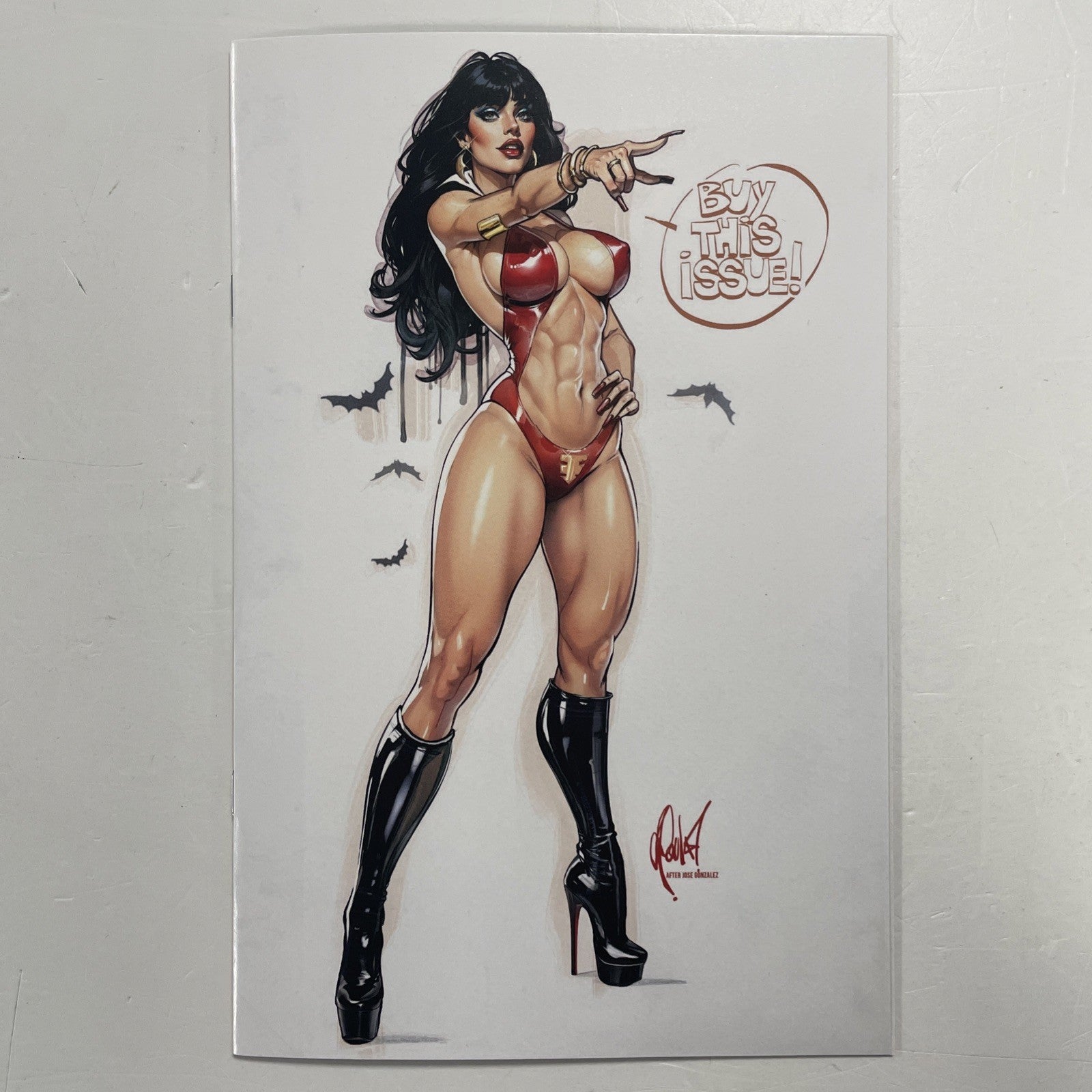 Vampirella #1 2025 NM Cedric Poulat White Virgin Variant LTD to 500 Dynamite0