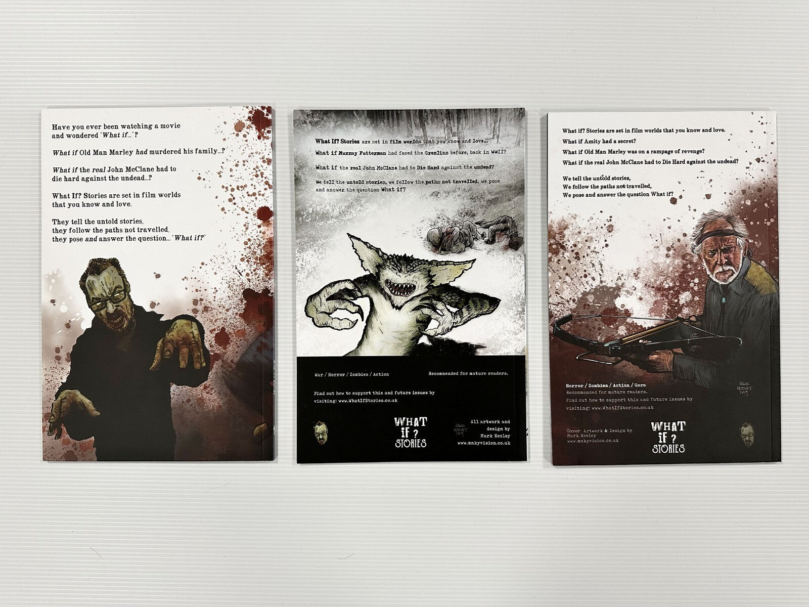 What if? Stories Kickstarter Graphic Novels #1-3 Zombie Signed Matt Stapleton +7