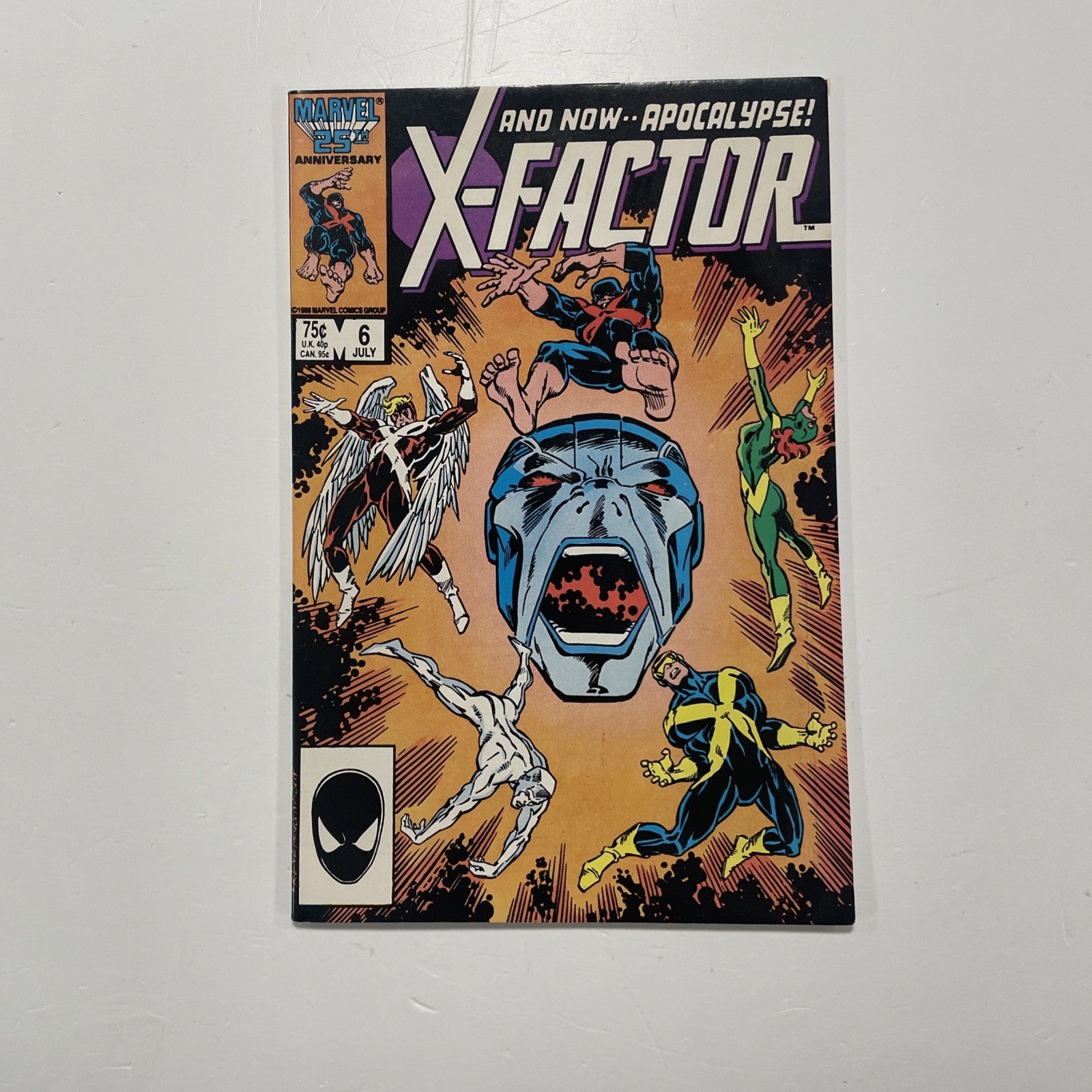 X-factor #6 1986 FN/VF 1st Full Appearance of Apocalypse (3)0
