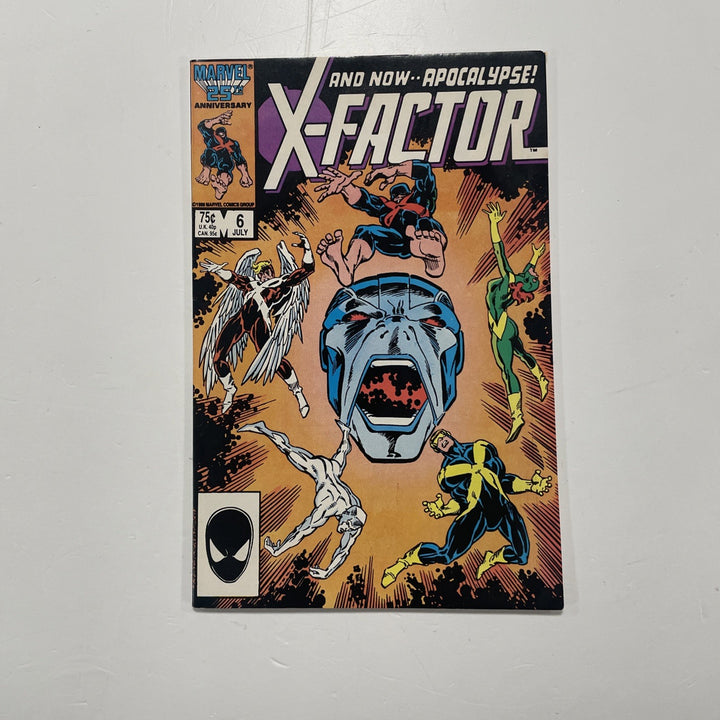X-factor #6 1986 FN/VF 1st Full Appearance of Apocalypse (3)0