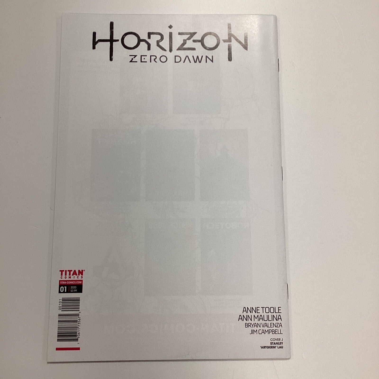 Horizon Zero Dawn #1 2020 NM Artgerm 1:100 Gold Virgin Variant Titan7
