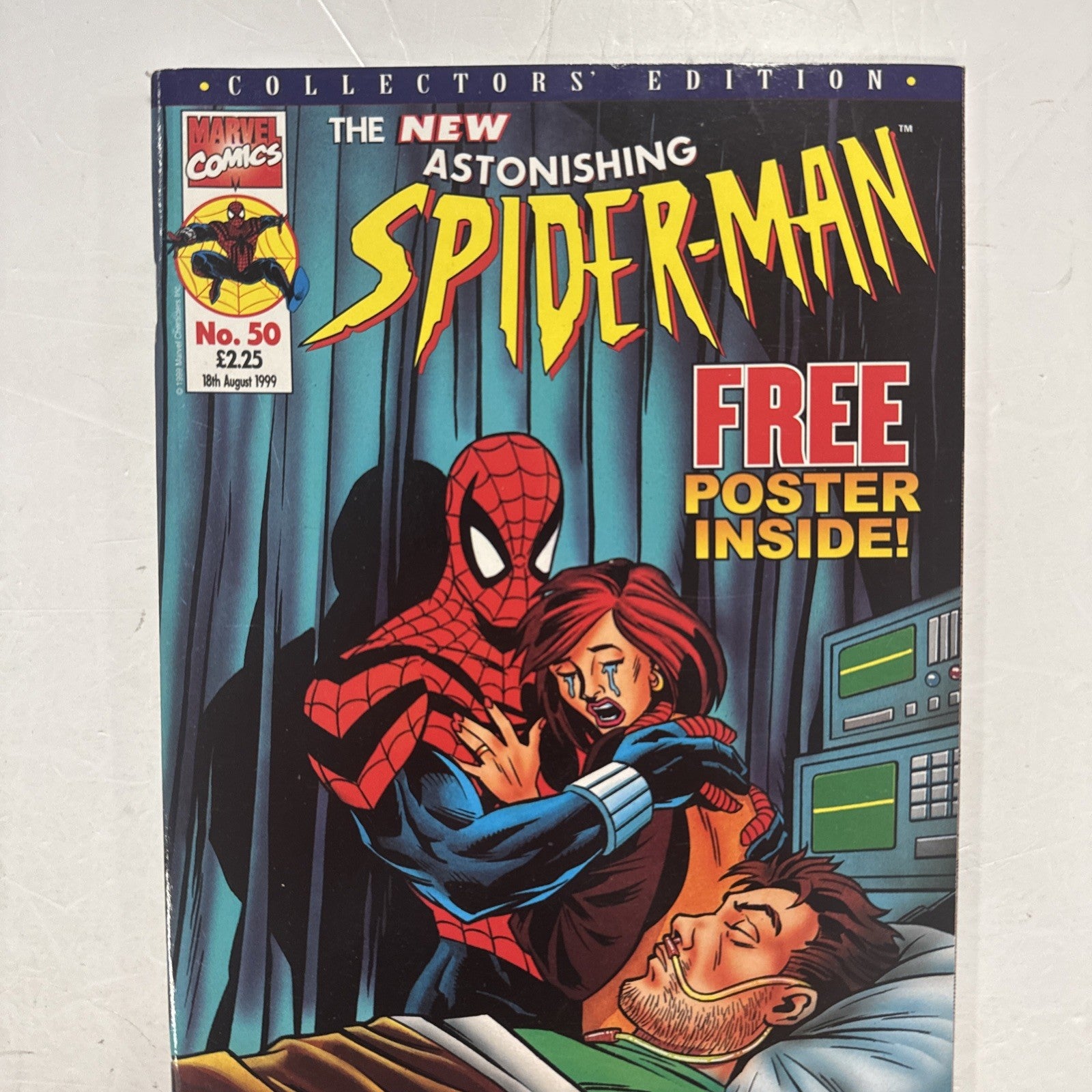 Astonishing Spider-Man #50 1999 VF UK Marvel Panini Inc. Free Gift Poster1