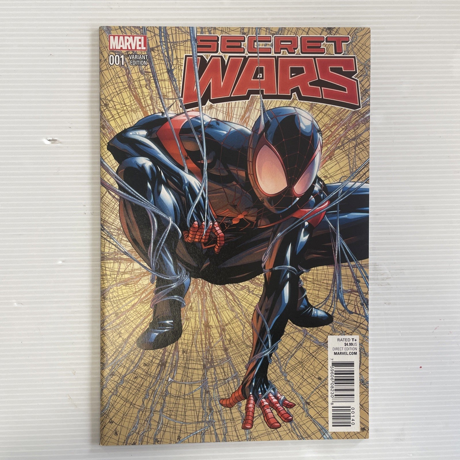 Secret Wars #1 2015 VF McKone Miles Morales Todd McFarlane Spider-Man #1 Homage0