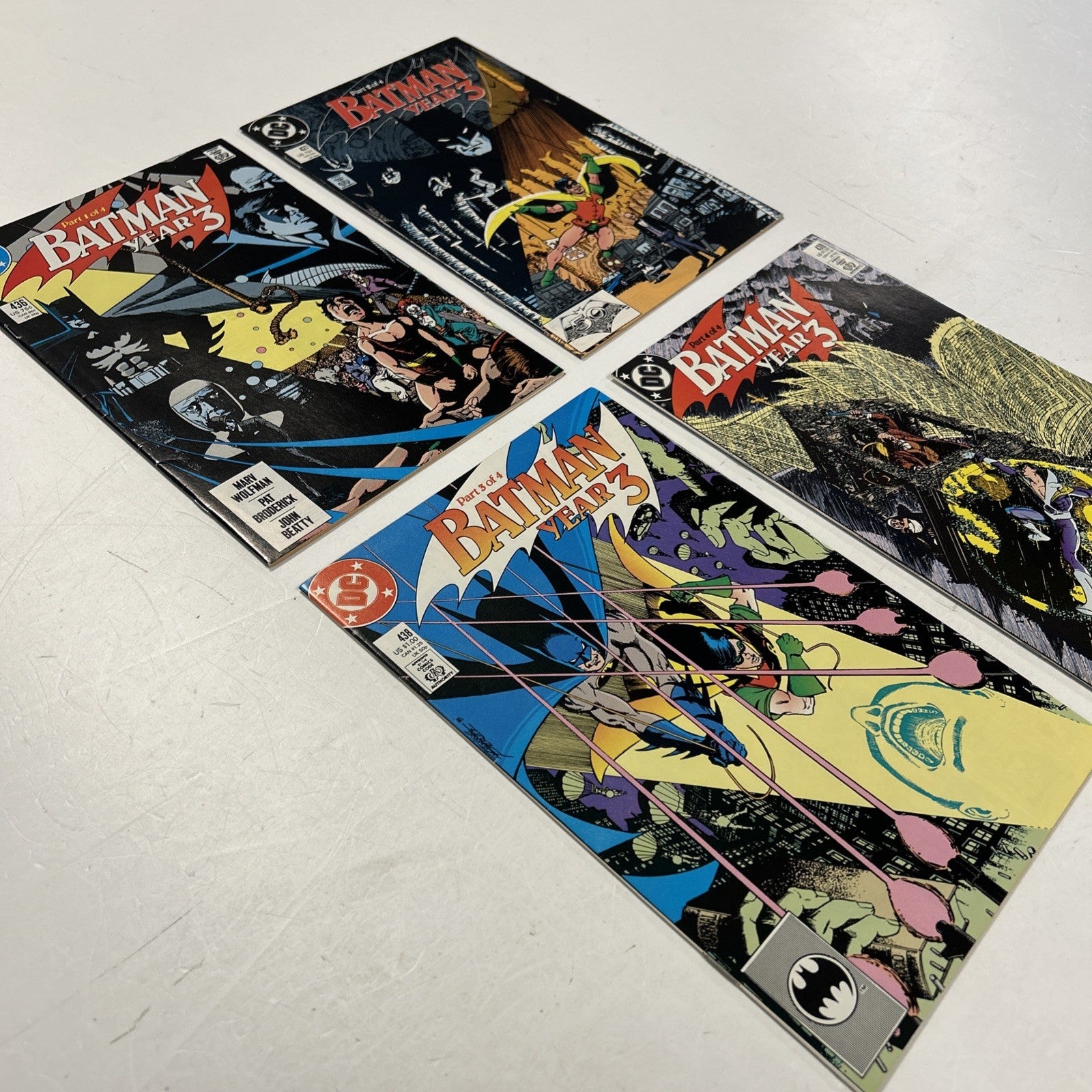 Batman #436-439 1988 Year Three (3) Complete Storyline Mid Grades1