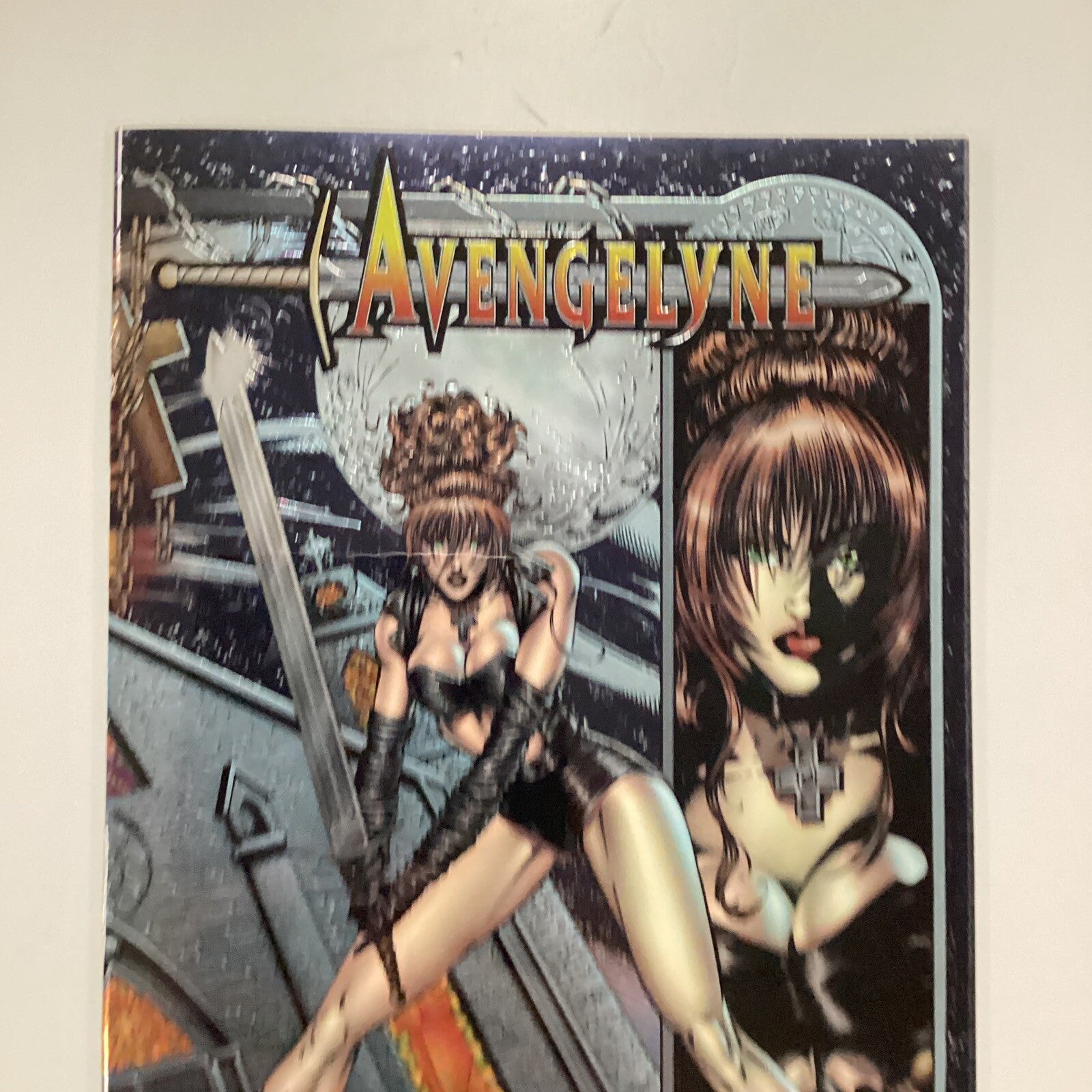 Avengelyne #1 1995 NM Chromium Foil Cover Maximum Press1