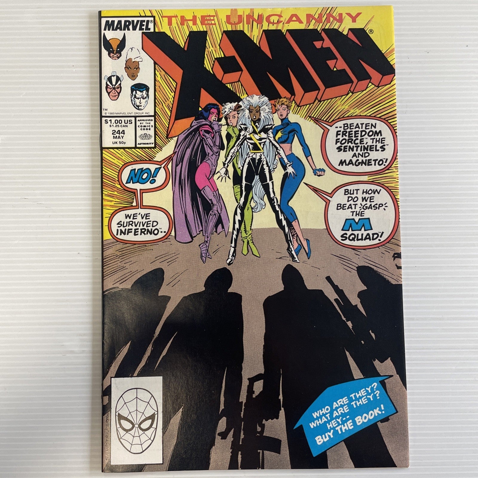 Uncanny X-Men #244 1989 VF 1st  Appearance of Jubilee0