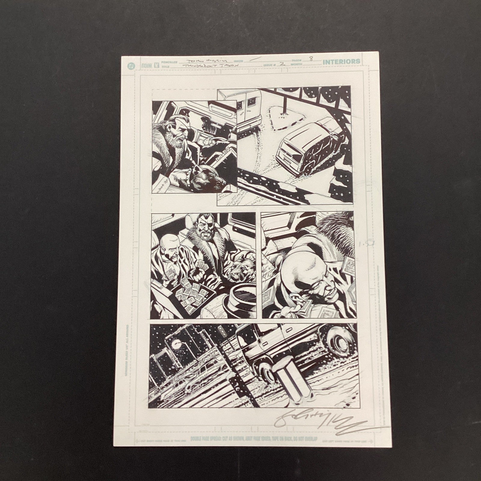Original Artwork for Thunderbolt Jaxon #2 Page 8 By John Higgins 20060