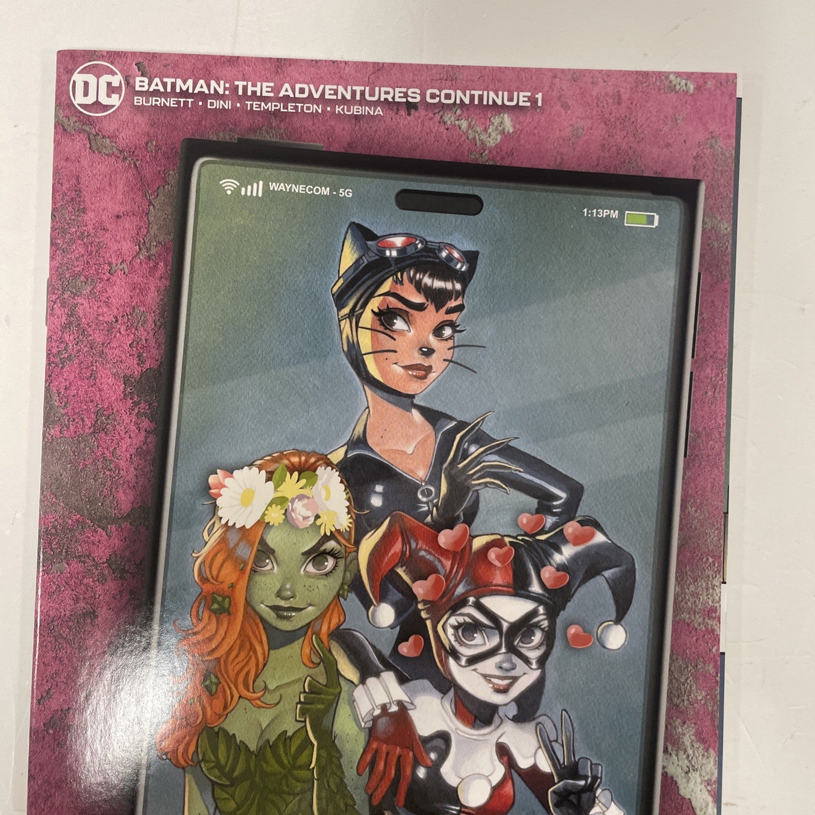 Batman The Adventures Continue #1 2018 Chrissie Zullo Cell Phone Variant1
