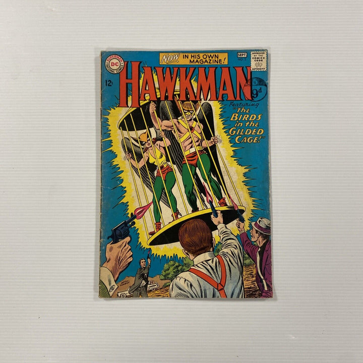 DC Hawkman #3 1964 VG Cent copy Pence Stamp