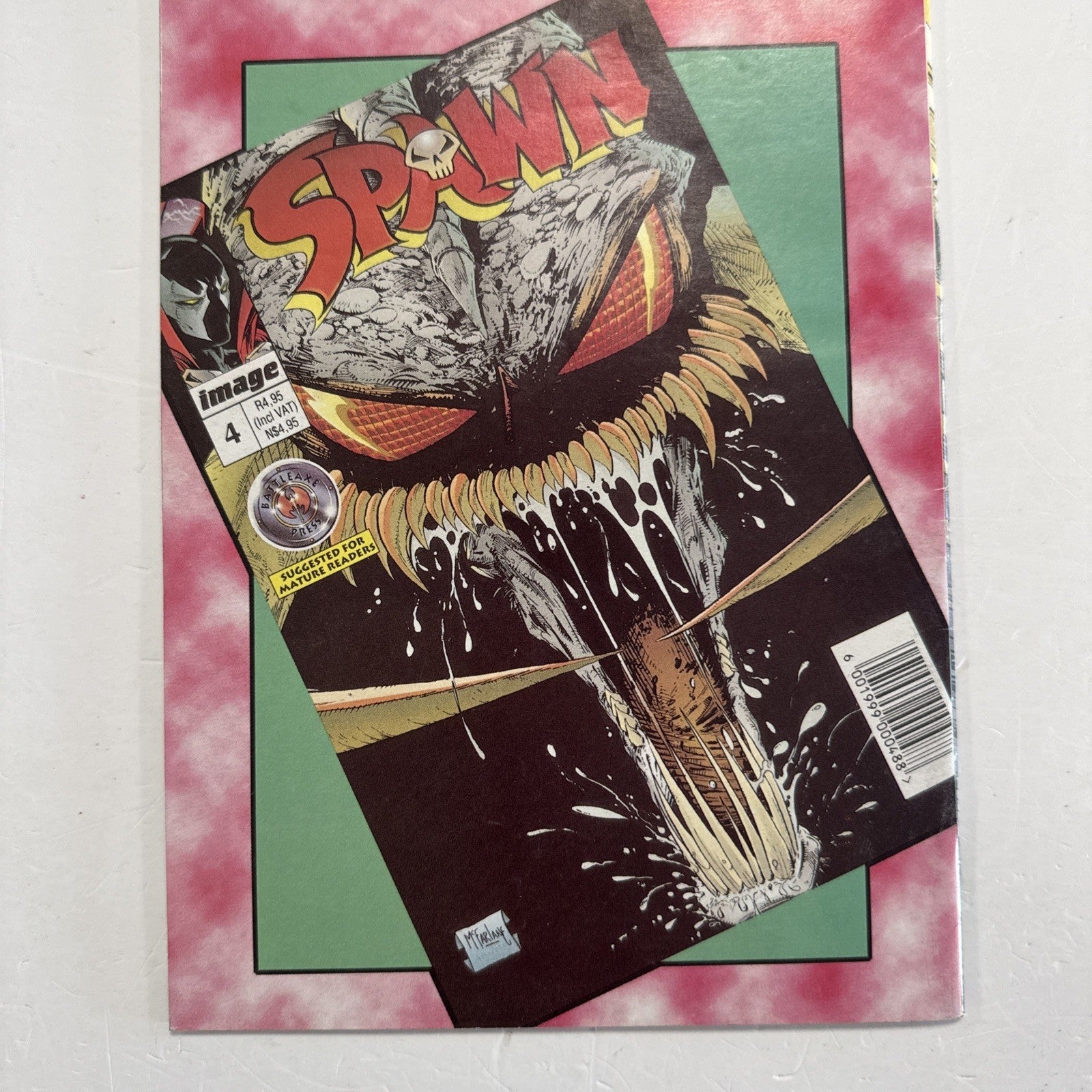 Battleaxe Press Spawn #3 1995 FN+ South African Reprint Image inc. Coupon5