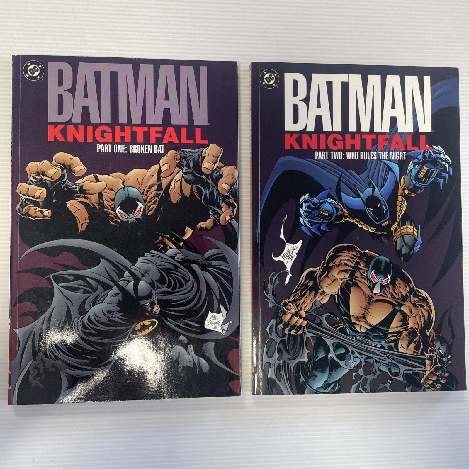 Batman Knightfall Vol 1 & 2 2011 Broken Bat & Who Rules the Night TPB Trade Pape0
