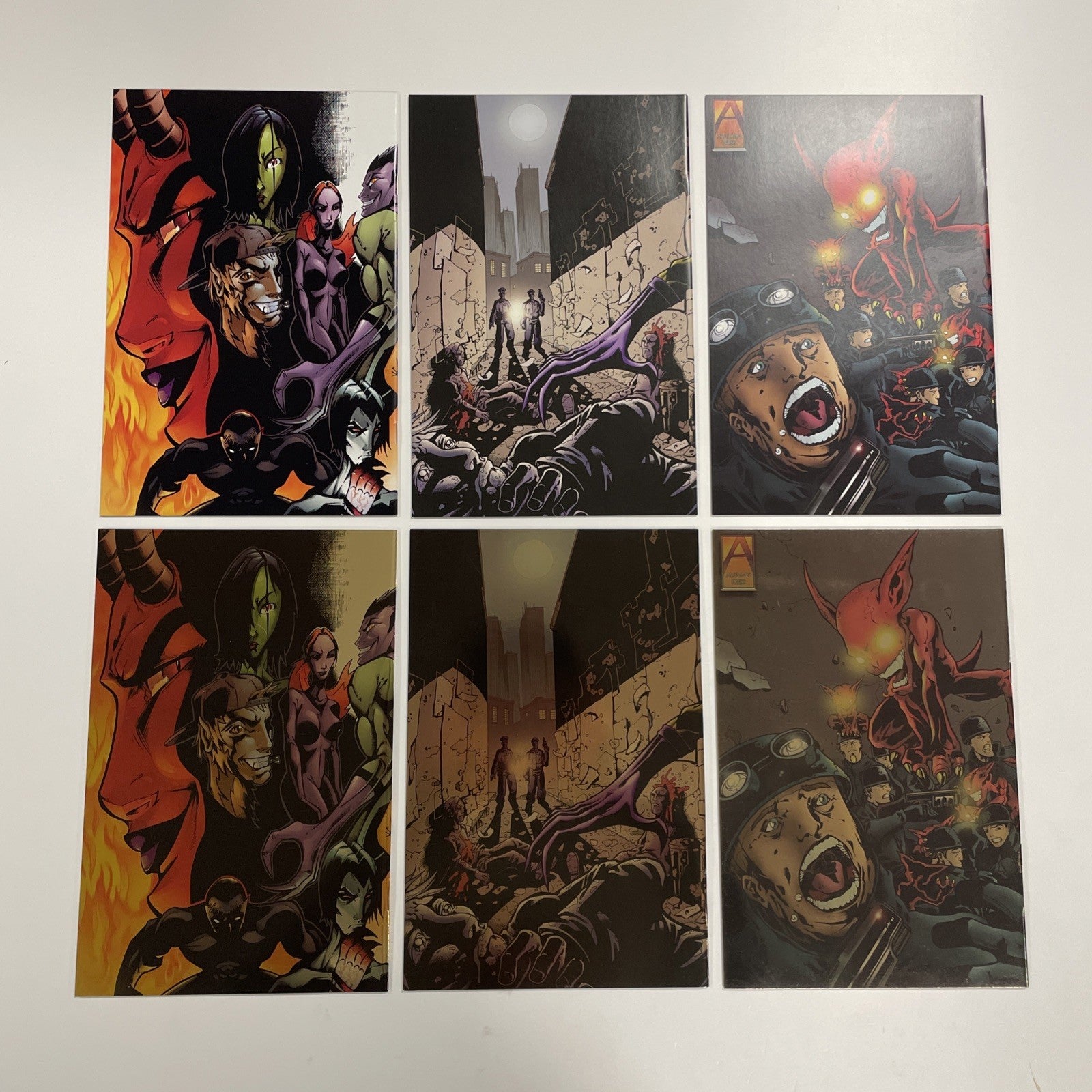Heaven 7 #1-3 2001 NM Complete Set x2 Regular Covers & Foli Virgin Variants9