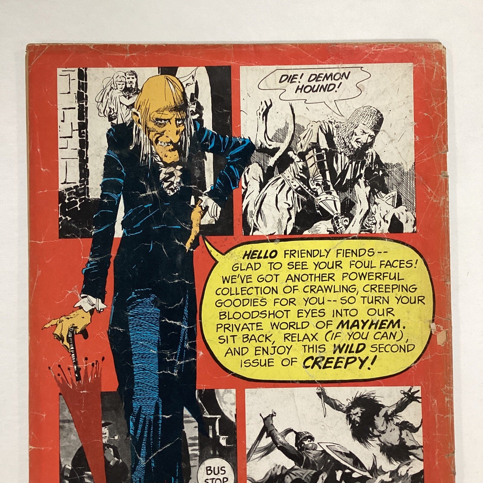 Creepy #2 1965 GD Cover worn and detached, pen marks on first page.Warren Horror9