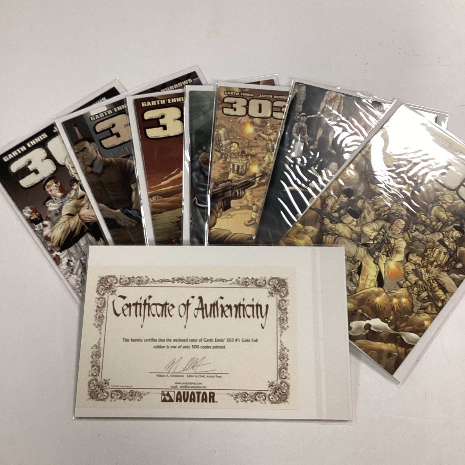 303 #1-6 2004 NM inc. #1 Gold Variant & Preview Avatar Complete Set3