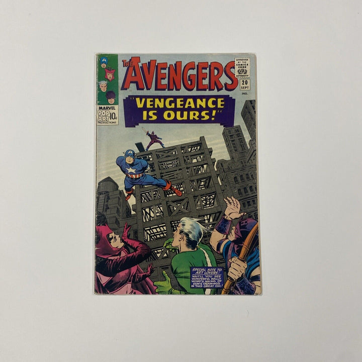 Avengers #20 1965 VG Pence Copy **Spine Roll**