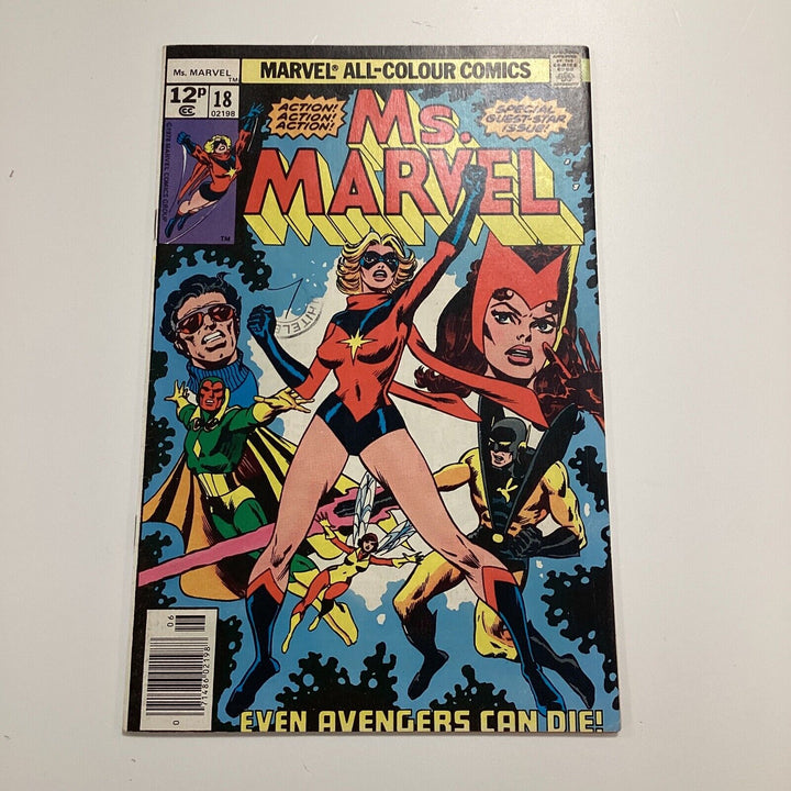 Ms Marvel #18 1978 FN+ 1st Full Appearance of Mystique **Pen and stamp on front