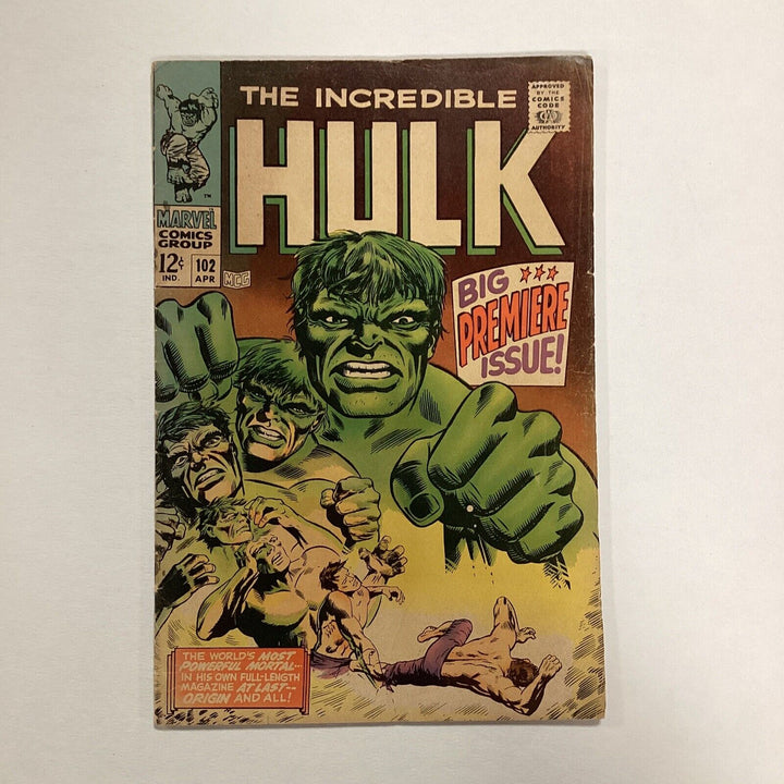 Incredible Hulk #102 1968 GD/VG **see description