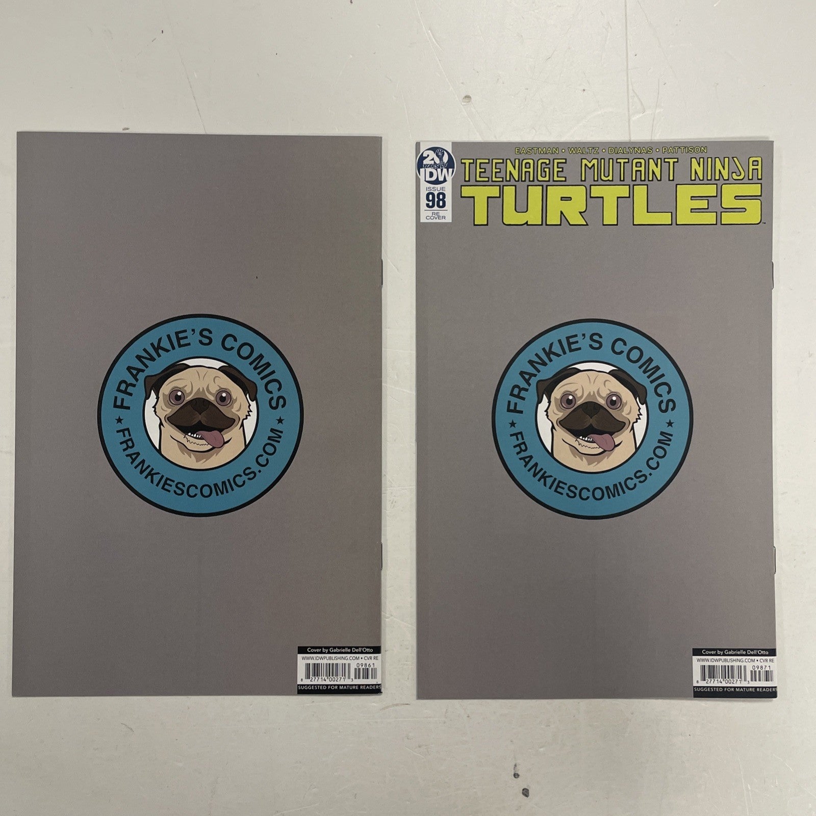 Teenage Mutant Ninja Turtles #98 2019 VF/NM RE Cover & Virgin Variant Dell'Otto9