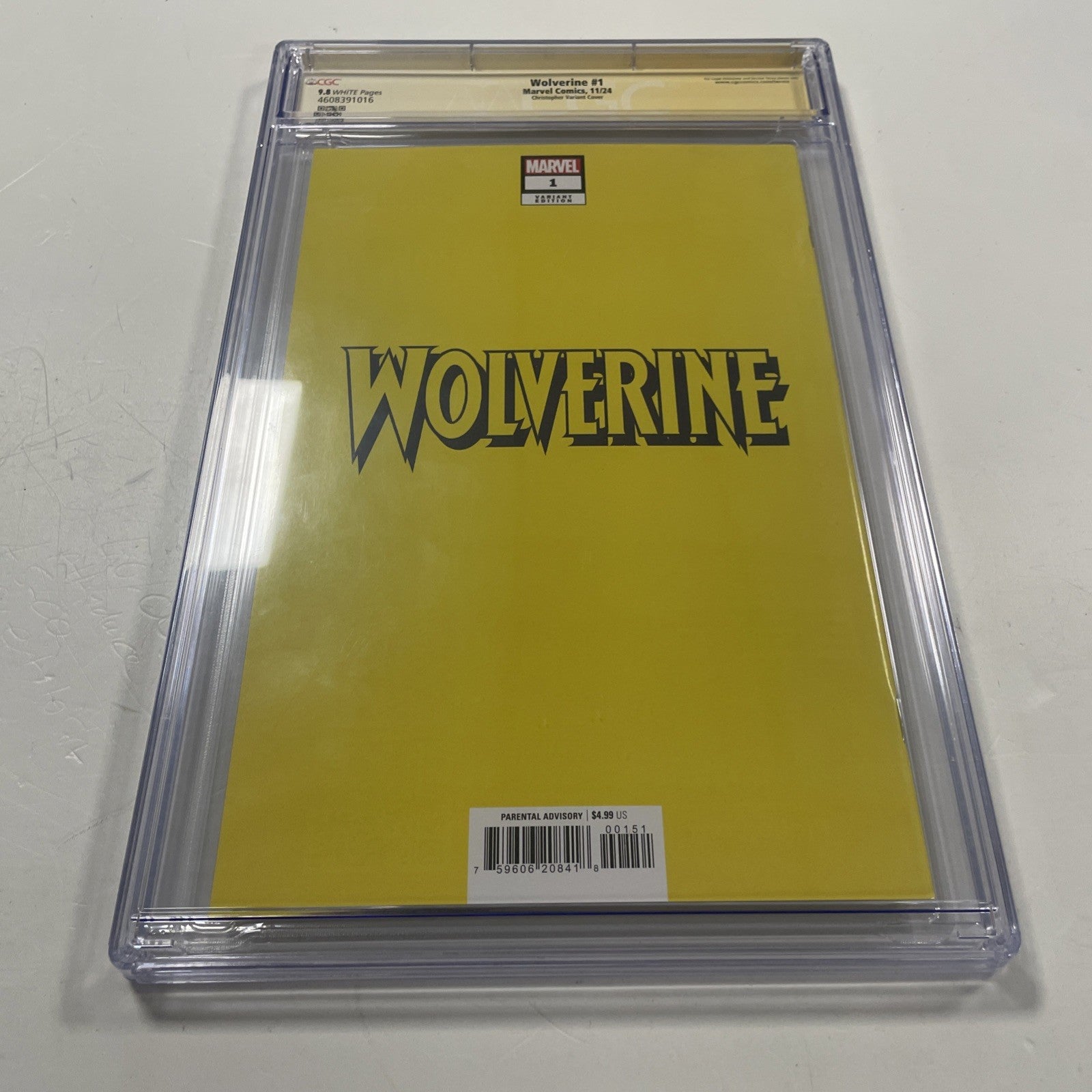 Wolverine #1 2024 CGC 9.8 Signature Series Signed John Tyler Christopher5