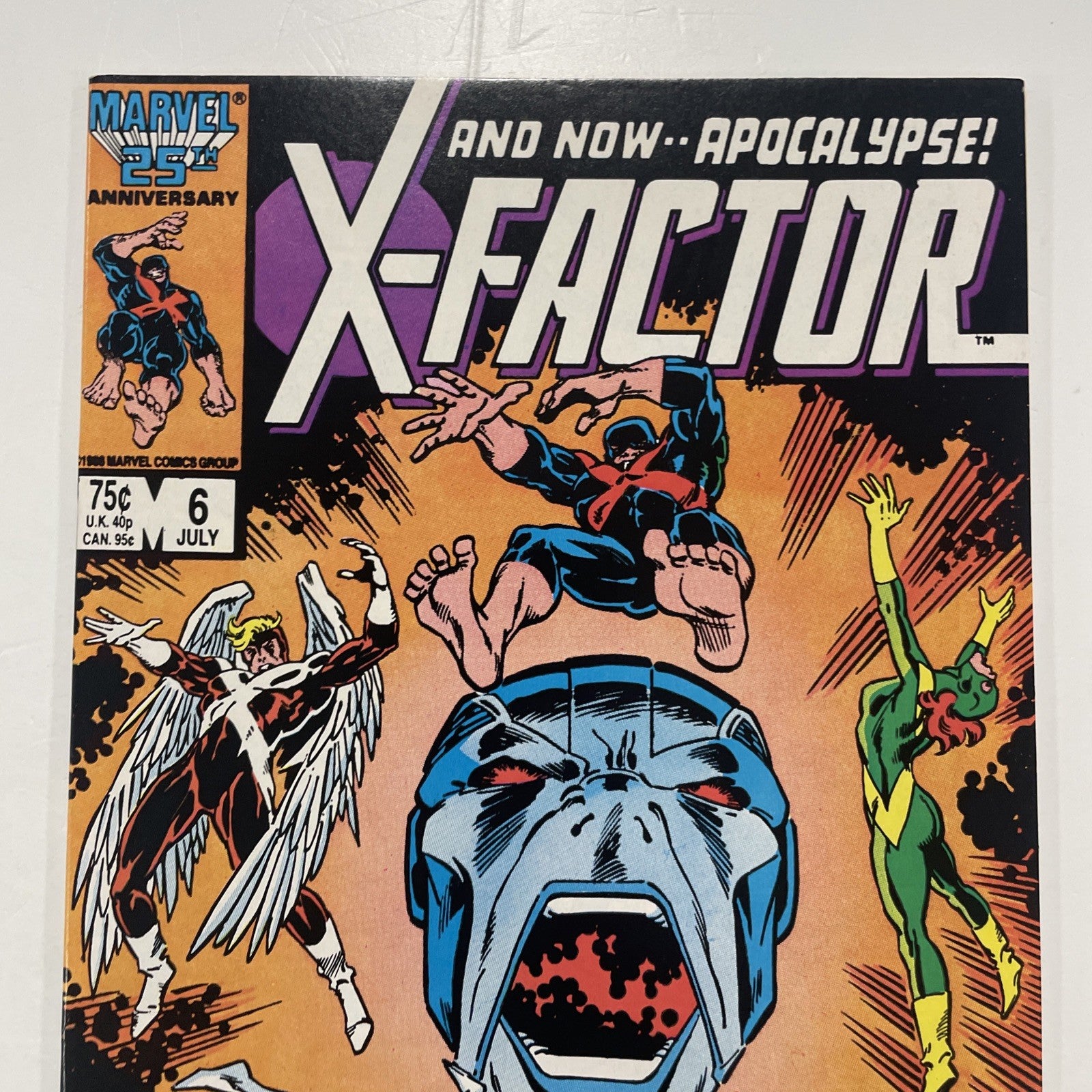 X-factor #6 1986 FN/VF 1st Full Appearance of Apocalypse (2)1