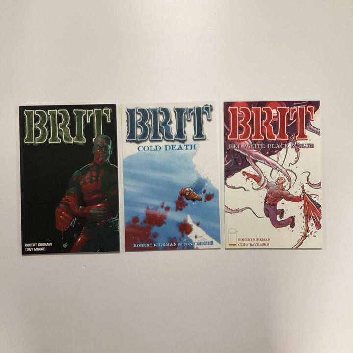 Brit Vol 1,2 & 3 2003 Image Comics - Cold Death, Red white Black & Blue