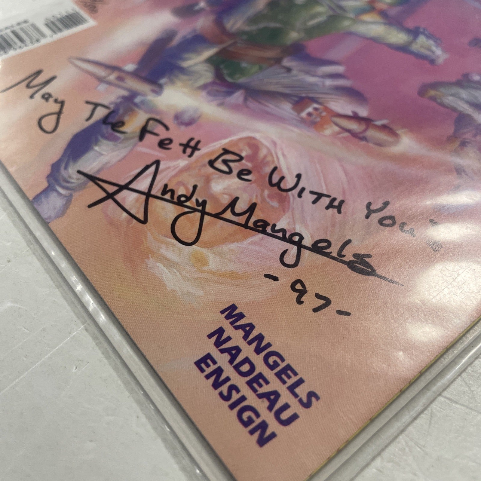 Star Wars Boba Fett Twin Engines of Destruction 1997 Signed & Remarked DF CoA6