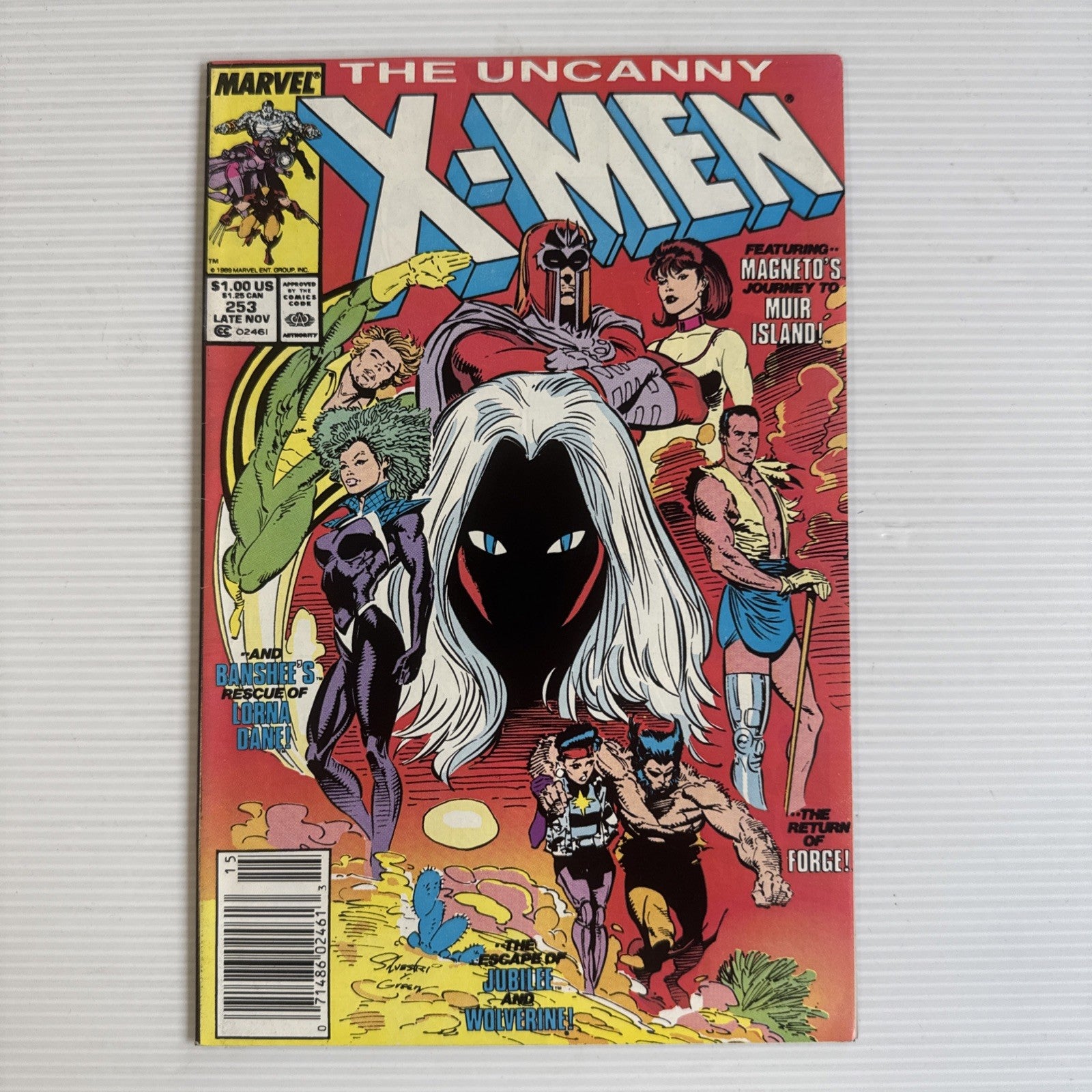 The Uncanny X-Men #253 1989 FN/VF Newsstand  Mark Jewelers MJ Variant0