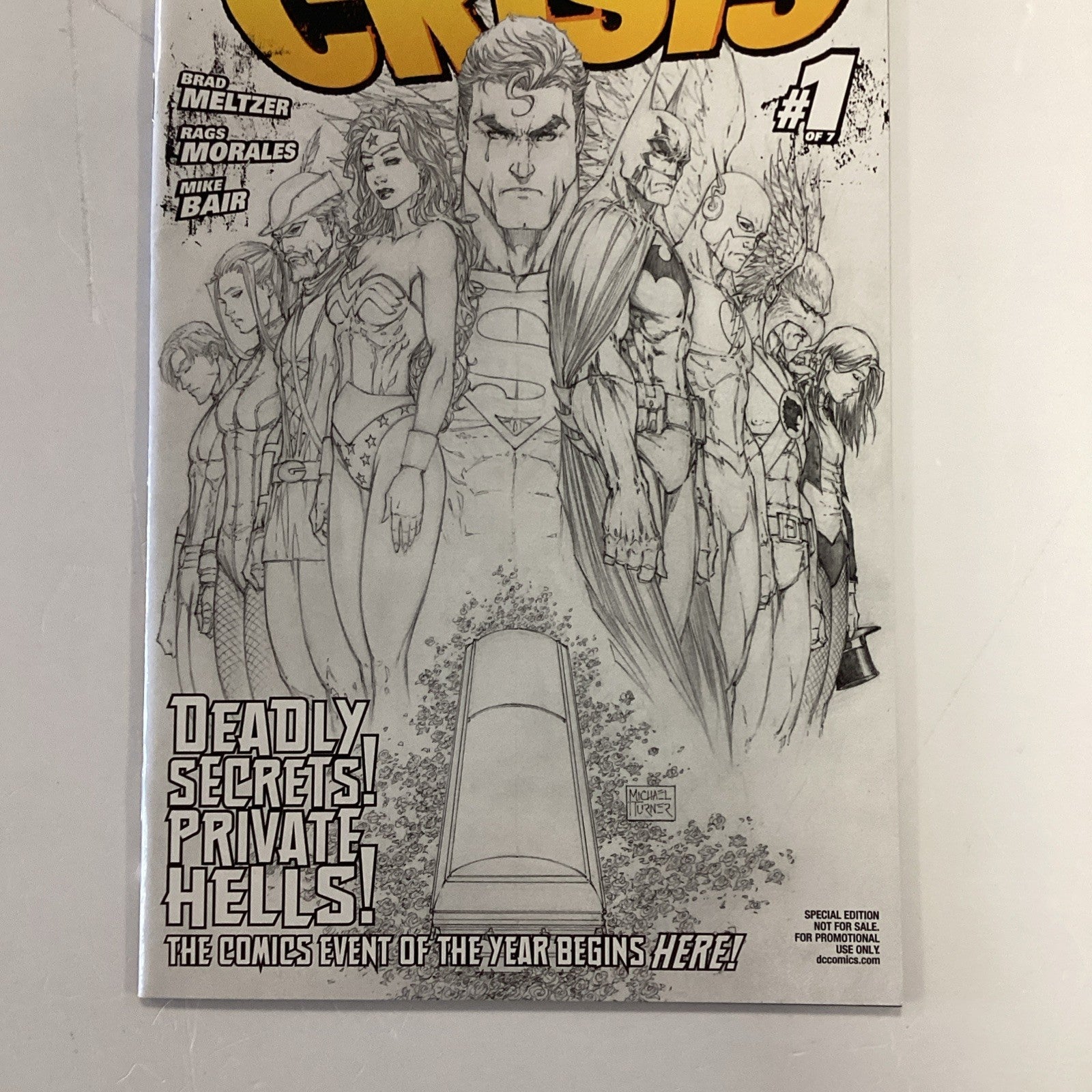 Identity Crisis #1 2004 VF Diamond Retailer Summit promotional sketch cover2