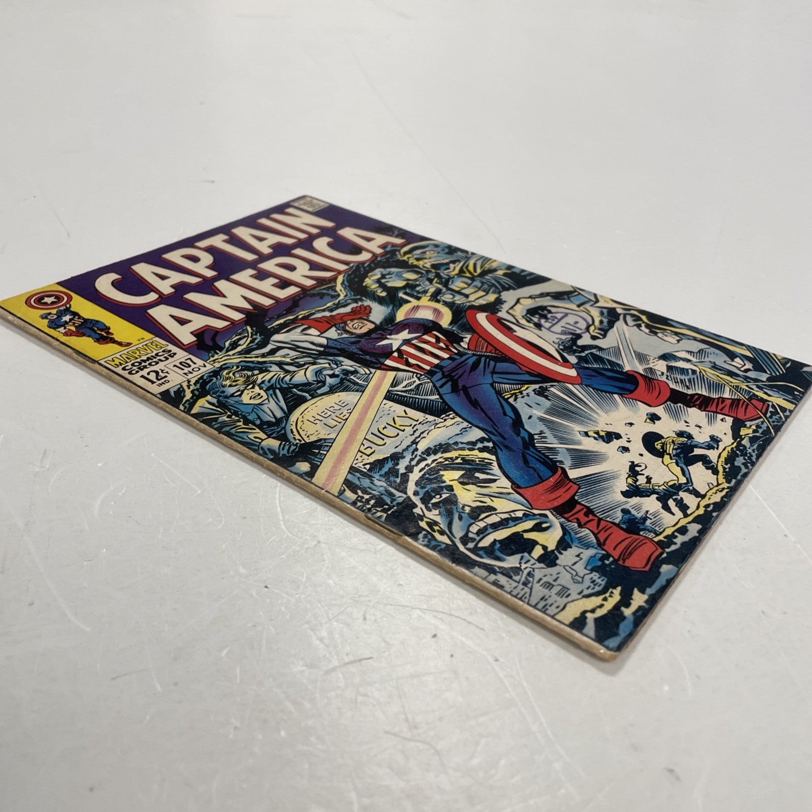 Captain America #107 1968 VG/FN Pence Stamp3