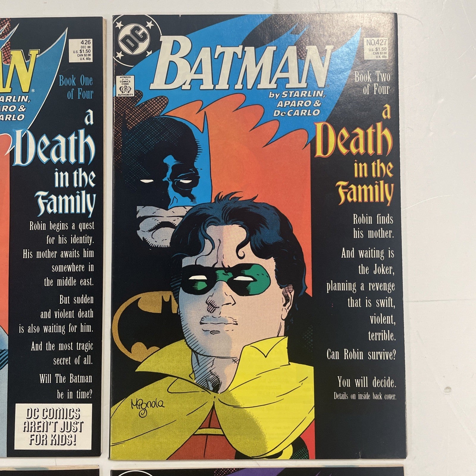 Batman #426-429 1988 A Death in the Family 1-4 High Grade Complete Set2