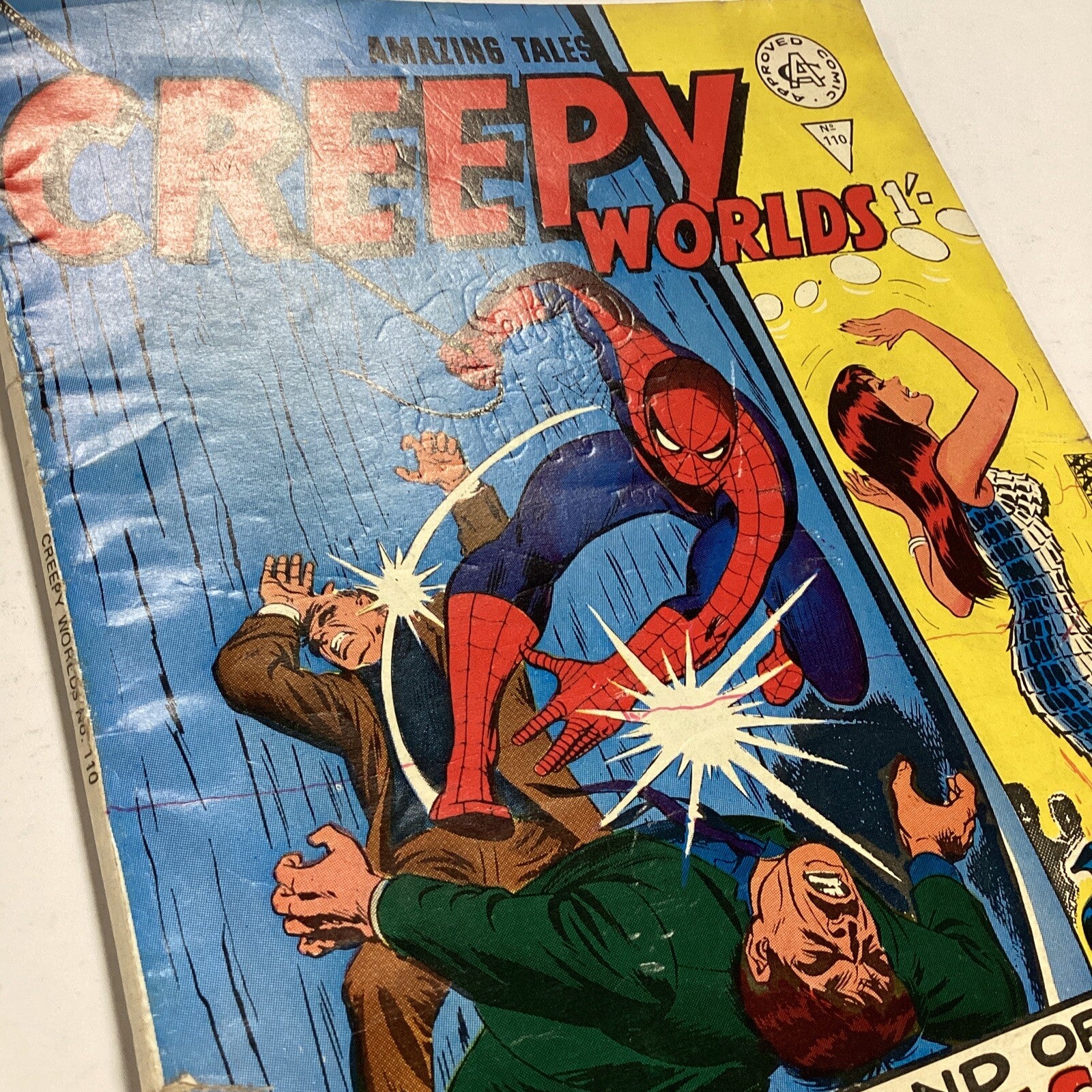 Alan Class Creep Worlds #110 late 1960s - early 70s GD **pen lines on front and5