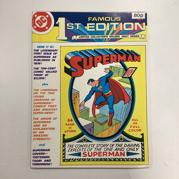 DC Famous 1st Edition Superman #1 1979 VF Pence Copy0