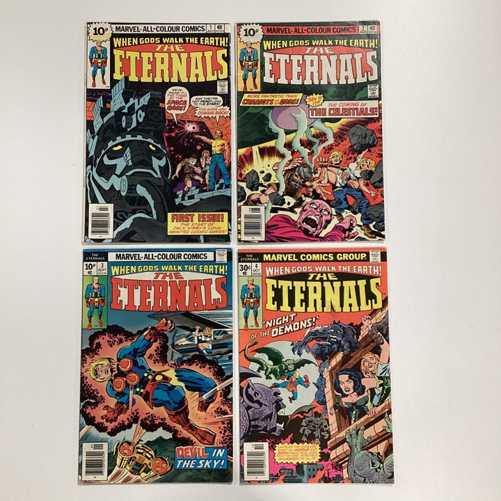 The Eternals #1-19 & Annual 1976 Mid grades Cents & Pence copies