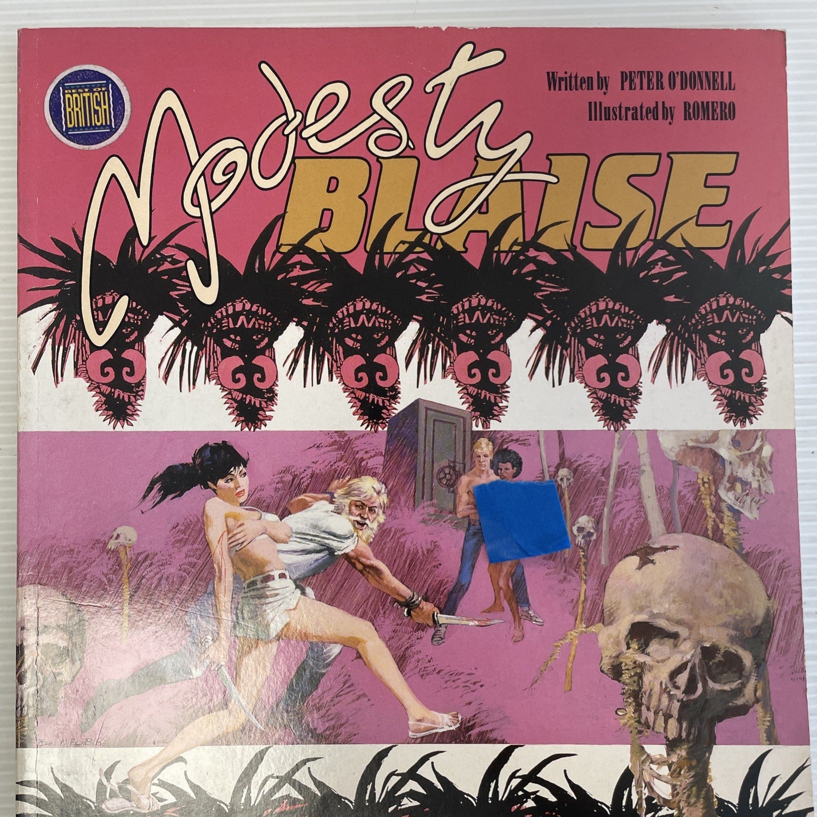 Modesty Blaise: The Iron God Titan Books 1989 Graphic Novel1