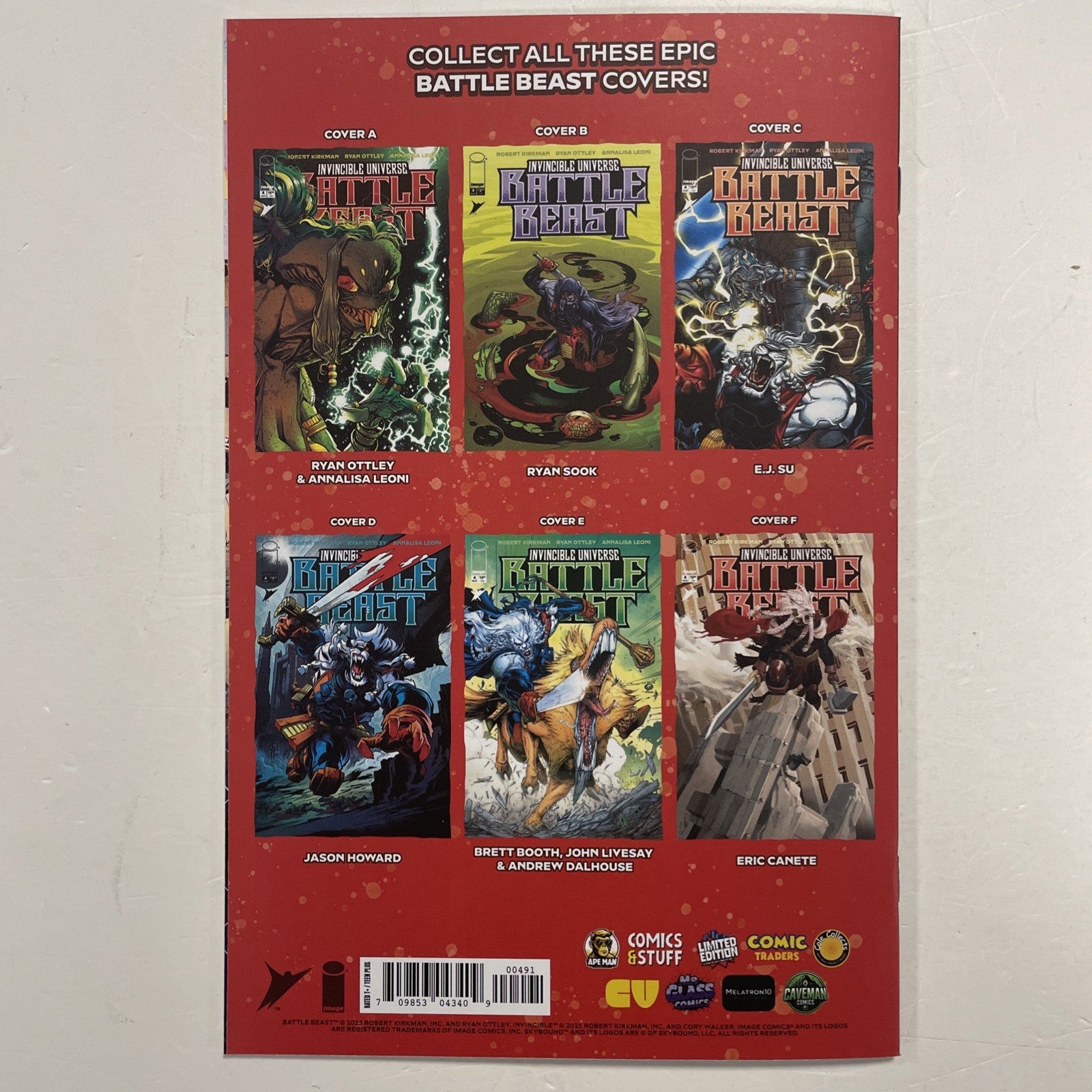 Invincible Universe Battle Beast #4 2025 NM Kevin Tolibao **4