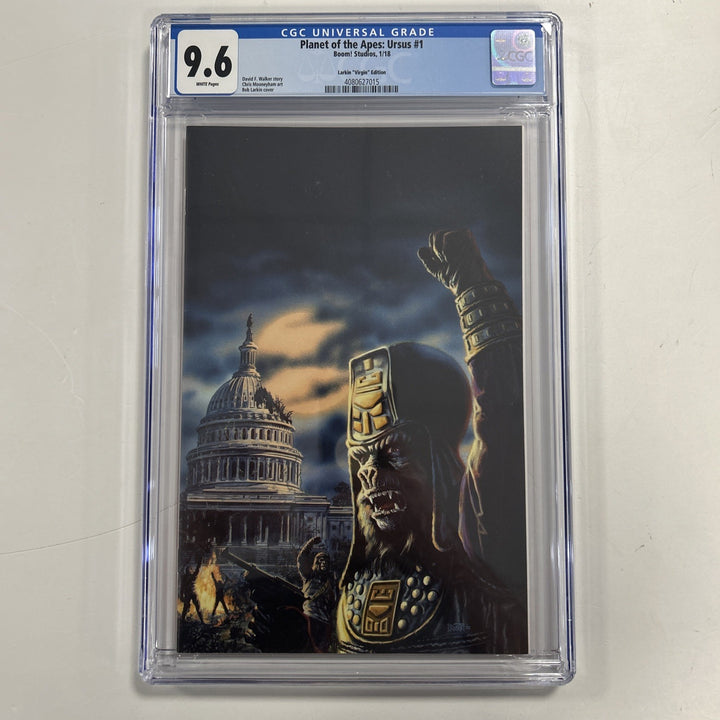 Planet of the Apes: Ursus #1 2018 CGC 9.6 White Pages Bob Larkin Virgin Variant0