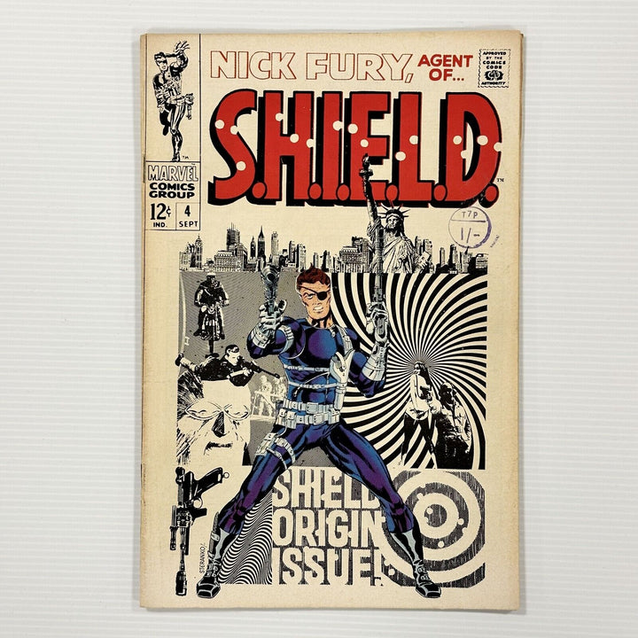 Nick Fury Agent of S.H.I.E.L.D  #4 1968 FN Cent Copy Pence Stamp Iconic Steranko