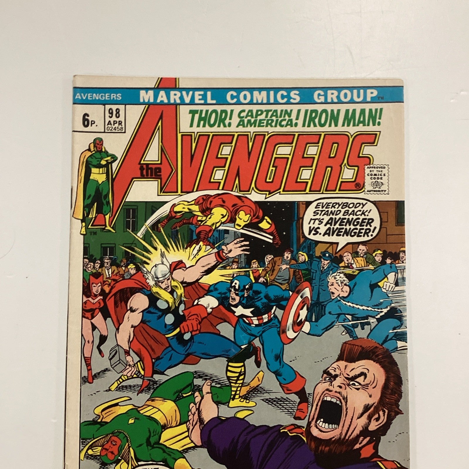 Avengers #98 1972 FN/VF Pence Copy2